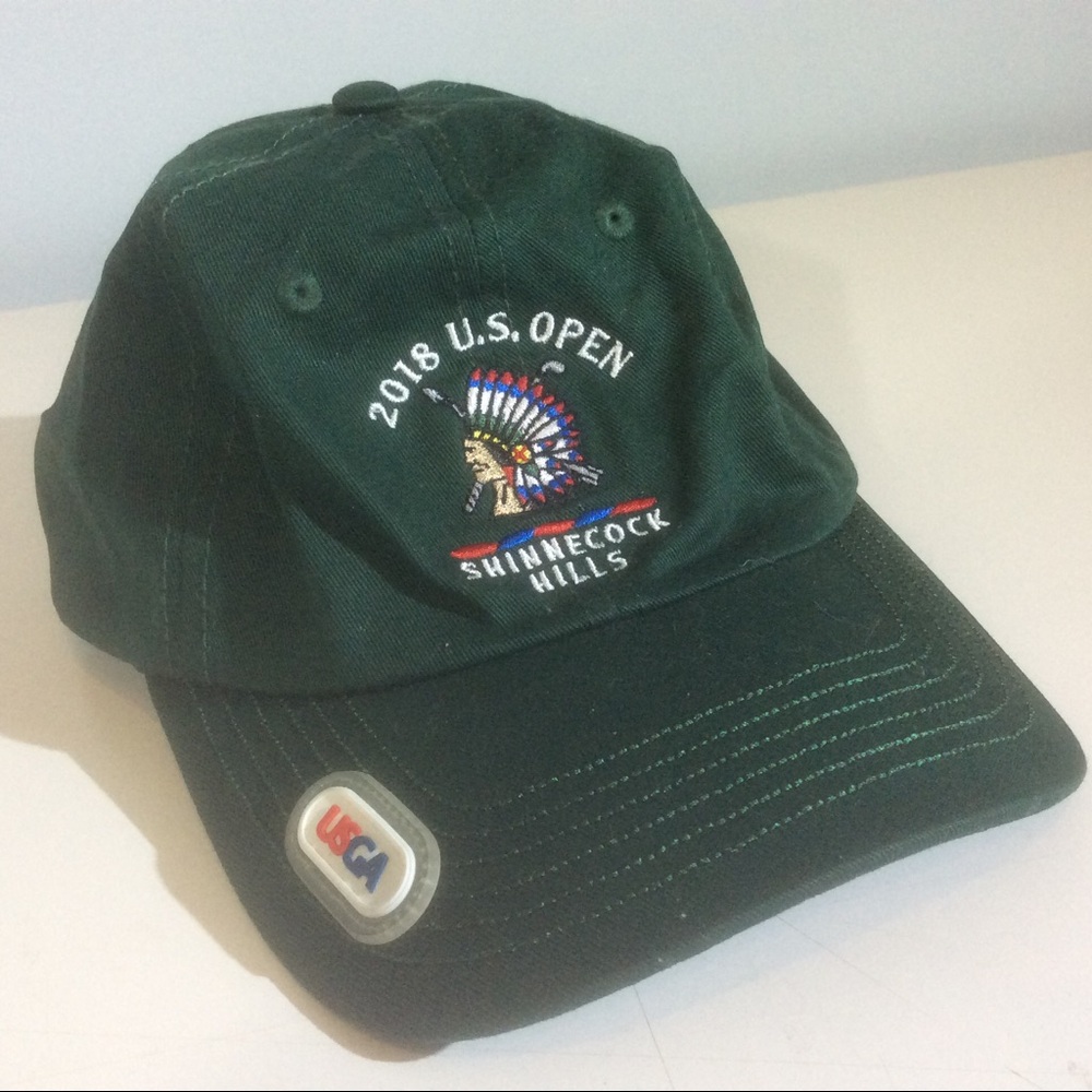 US Open USGA Member Hat Green Embroidered Shinnecock Hills Golf Adjustable Cap